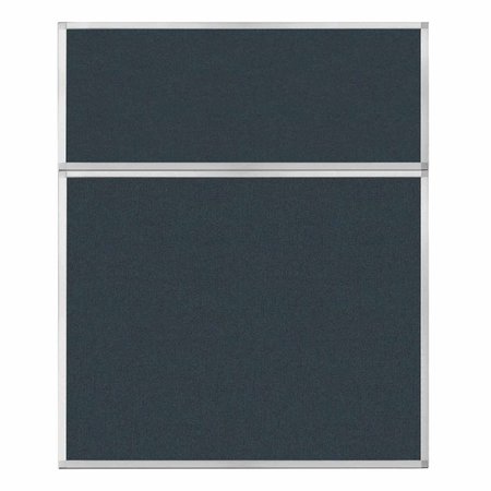 VERSARE Hush Panel Configurable Cubicle Partition 5' x 6' Blue Spruce Fabric 1812513